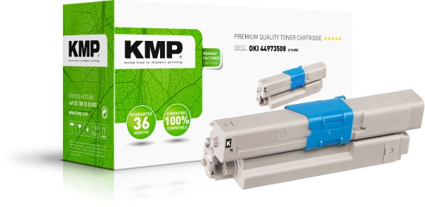 KMP Toner O-T49BX (schwarz) ersetzt OKI 44973508