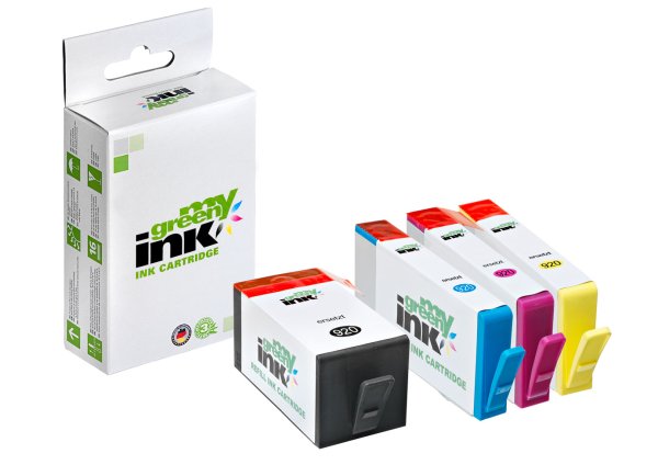 my green ink Tintenpatronen SET ersetzt HP 920XL (4 Patronen)