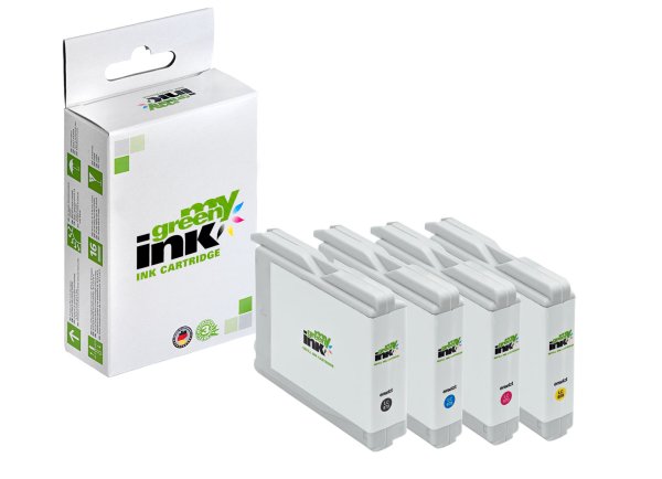 my green ink Tintenpatronen SET ersetzt Brother LC970VALBP, LC1000VALBP (4 Patronen)