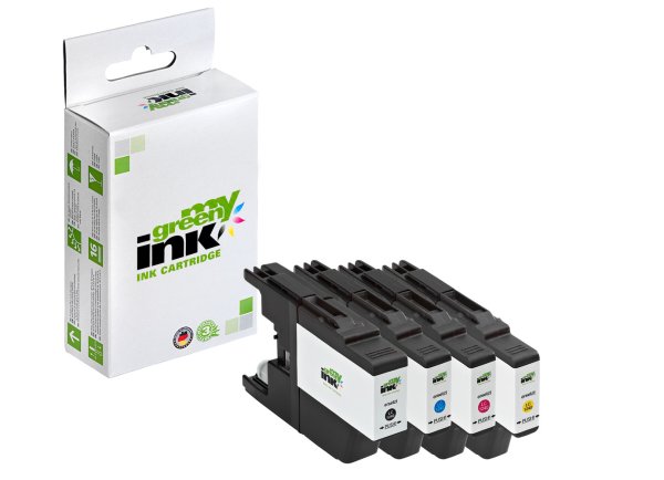 my green ink Tintenpatronen SET ersetzt Brother LC1220VALBP, LC1240VALBP (4 Patronen)