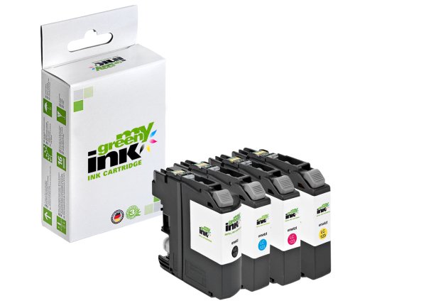 my green ink Tintenpatronen SET ersetzt Brother LC-123VALBP (4 Patronen)