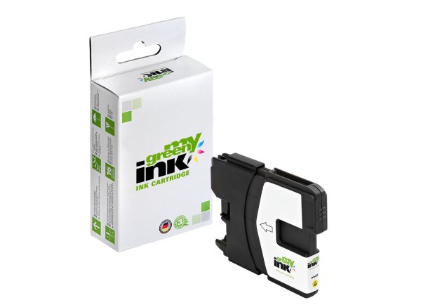my green ink Tintenpatrone (gelb) ersetzt Brother LC980Y, LC1100Y