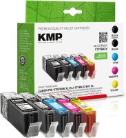 KMP Tintenpatronen C107BKXV MULTIPACK ersetzt Canon...