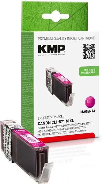 KMP Tintenpatrone C107MX (magenta) ersetzt Canon CLI-571M XL