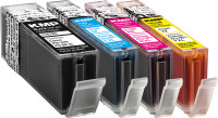 KMP Tintenpatronen C107PIXV MULTIPACK ersetzt Canon PGI-570PGBK XL, CLI-571C/M/Y XL
