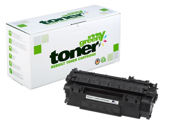 my green toner (schwarz) ersetzt HP 53A (Q7553A), Canon 715 (1975B002)