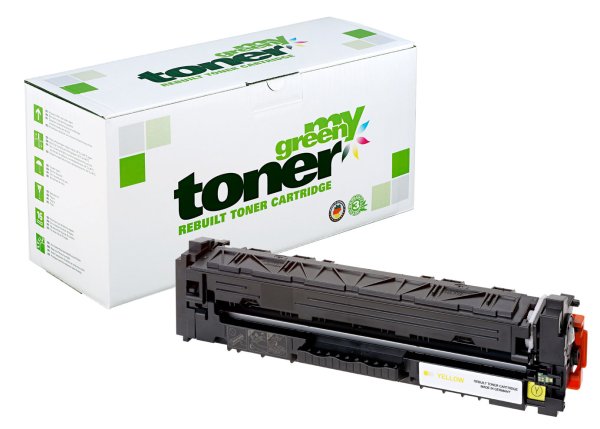 my green toner (gelb) ersetzt HP 201X (CF402X), Canon 045H (1243C002)