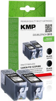 KMP Tintenpatrone C81D (schwarz) DOUBLEPACK ersetzt Canon...