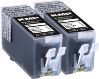 KMP Tintenpatrone C81D (schwarz) DOUBLEPACK ersetzt Canon PGI-525PGBK