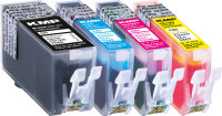 KMP Tintenpatronen C81V MULTIPACK ersetzt Canon PGI-525PGBK, CLI-526C/M/Y