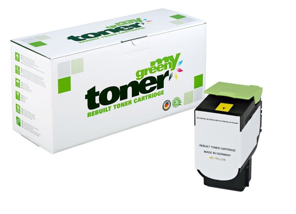 my green toner (yellow) ersetzt Lexmark 80C2HY0