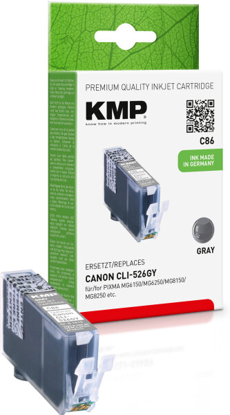 KMP Tintenpatrone C86 (grey) ersetzt Canon CLI-526GY