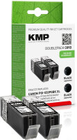 KMP Tintenpatrone C89D (schwarz) DOUBLEPACK ersetzt Canon...