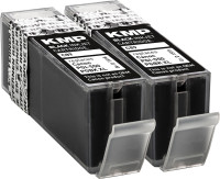 KMP Tintenpatrone C89D (schwarz) DOUBLEPACK ersetzt Canon PGI-550PGBK XL