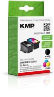 KMP Tintenpatronen C97V MULTIPACK (schwarz+color) ersetzt Canon PG-545XL, CL-546XL