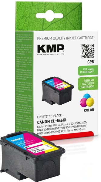 KMP Tintenpatrone C98 (color) ersetzt Canon CL-546XL