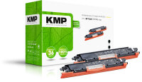 KMP Toner H-T148D (schwarz) DOPPELPACK ersetzt HP 126A...
