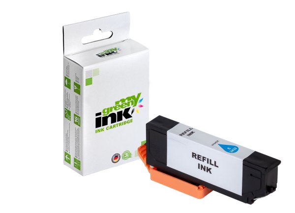 my green ink Tintenpatrone (cyan) ersetzt Epson 24XL (T2432 - Elefant)