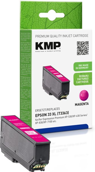 KMP Tintenpatrone E216MX (magenta) ersetzt Epson 33XL (T3363 - Orange)