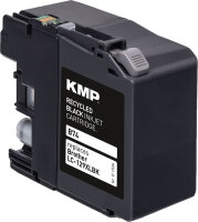 KMP Tintenpatrone B74 (schwarz) ersetzt Brother LC-129XLBK