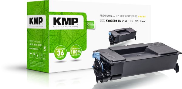 KMP Toner K-T80 (schwarz) ersetzt Kyocera TK-3160