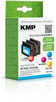 KMP Tintenpatronen H166CMYX MULTIPACK ersetzt HP 953XL (3...