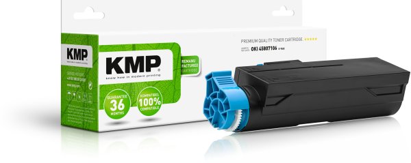 KMP Toner O-T52X (schwarz) ersetzt OKI 45807106