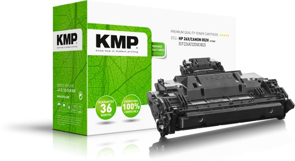 KMP Toner H-T245X (schwarz) ersetzt HP 26X (CF226X), Canon 052H (2200C002)