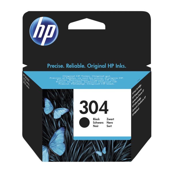 HP 304 (schwarz) Tintenpatrone (N9K06AE)