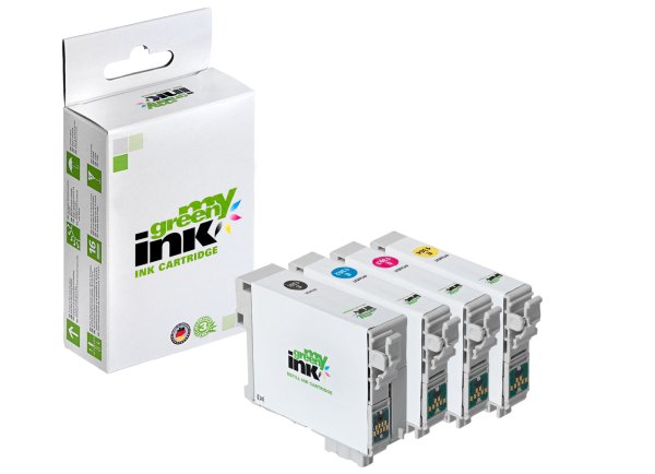 my green ink Tintenpatronen SET ersetzt Epson T1301+T1306 (Hirsch)