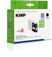 KMP Tintenpatrone E220BX (schwarz) ersetzt Epson 79XL (T7901 - Pisa)
