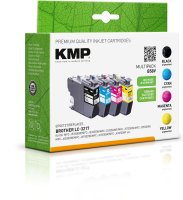 KMP Tintenpatronen B58V MULTIPACK ersetzt Brother LC-3217VAL