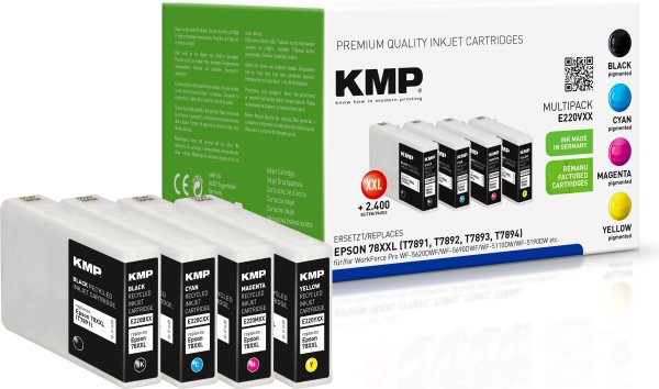 KMP Tintenpatronen E220VXX MULTIPACK ersetzt Epson 78XXL