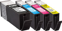 KMP Tintenpatronen C110V MULTIPACK ersetzt Canon PGI-580PGBK XXL, CLI-581C/M/Y XXL (4 Patronen)