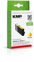 KMP Tintenpatrone C114 (gelb) ersetzt Canon CLI-581Y XXL