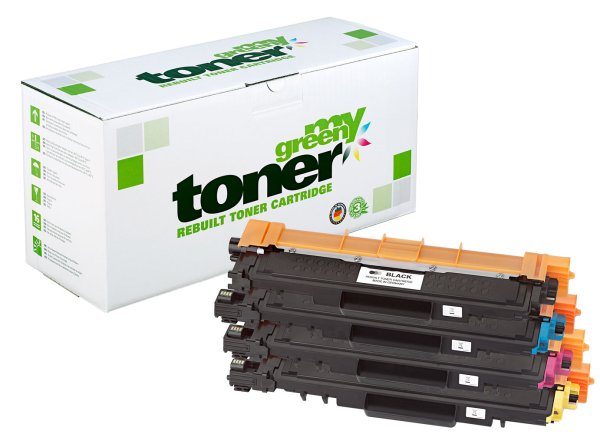 my green toner SET ersetzt Brother TN-247 (TN-247BK, TN-247C, TN-247M, TN-247Y)