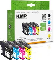 KMP Tintenpatronen B62VX MULTIPACK ersetzt Brother...
