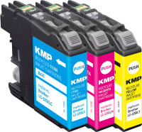 KMP Tintenpatronen B63V MULTIPACK ersetzt Brother LC-225XLC, LC-225XLM, LC-225XLY