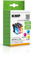 KMP Tintenpatronen B61V MULTIPACK ersetzt Brother LC-125XLRBWBP