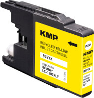 KMP Tintenpatrone B59YX (yellow) ersetzt Brother LC1280XLY