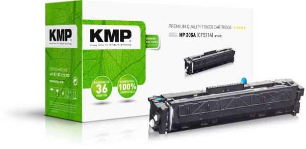 KMP Toner H-T247C (cyan) ersetzt HP 205A (CF531A)