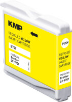 KMP Tintenpatrone B76Y (yellow) ersetzt Brother LC970Y