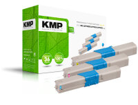 KMP Toner O-T37V MULTIPACK ersetzt OKI 44973535,...