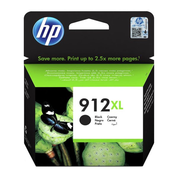HP 912XL (schwarz) Tintenpatrone (3YL84AE)
