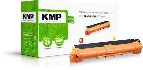 KMP Toner B-T112X (gelb) ersetzt Brother TN-247Y