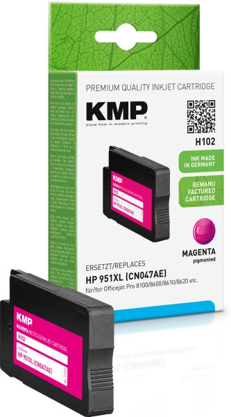 KMP Tintenpatrone H102 (magenta) ersetzt HP 951XL (CN047AE)