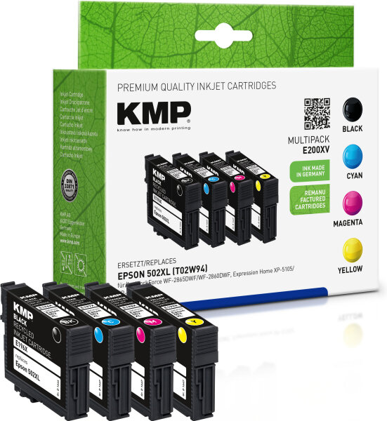 KMP Tintenpatronen E200XV SPARPACK ersetzt Epson 502XL (Fernglas)