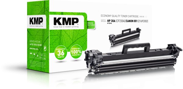 KMP Toner H-T251A (schwarz) ersetzt HP 30A (CF230A), Canon 051 (2168C002)