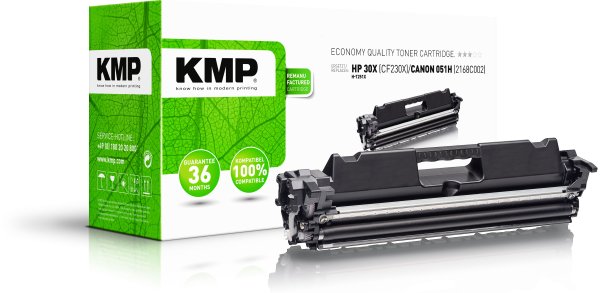 KMP Toner H-T251X (schwarz) ersetzt HP 30X (CF230X), Canon 051H (2169C002)