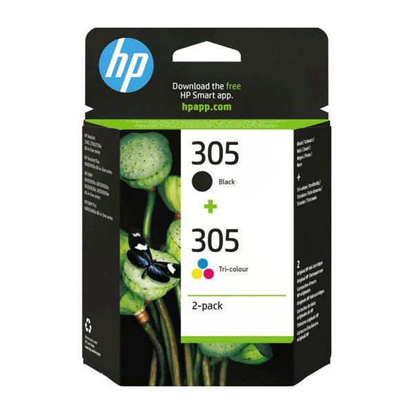 HP 305 (schwarz+color) 2-Pack Druckerpatronen (6ZD17AE)